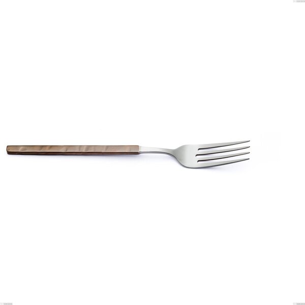 Zeus Fire Serving Fork, Forged 18/10 Stainless Steel (AISI 304), Length 240 mm with Hammered and Burnished Handle