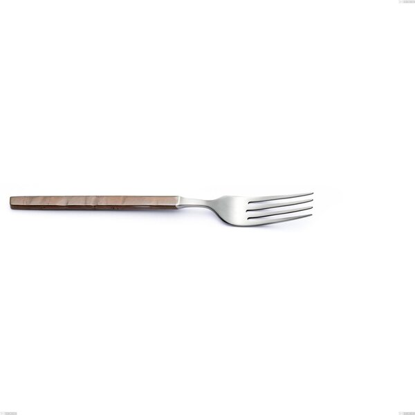 Zeus Fire Table Fork, Forged 18/10 Stainless Steel (AISI 304) - Length 214 mm, Hammered and Burnished Handle