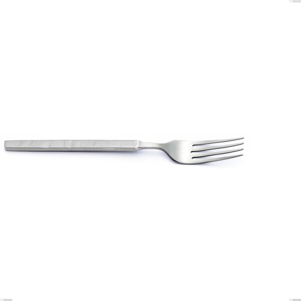 Zeus ICE Table Fork, 18/10 Hammered Sandblasted Forged Stainless Steel, 4 mm Thickness, 214 mm Length