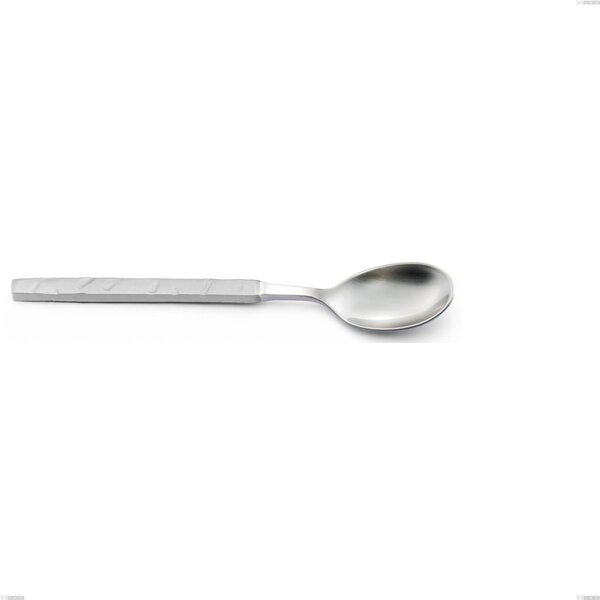 Zeus ICE Coffee Spoon, 18/10 Hammered Sandblasted Forged Stainless Steel, 4 mm Thickness, 140 mm Length, Forged Name: Zeus ICE