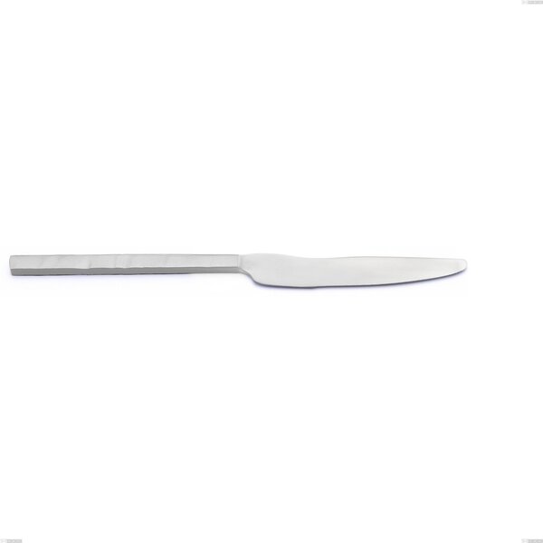 Zeus ICE Table Knife, Hammered Sandblasted Forged 18/10 Stainless Steel, 4 mm Thickness, 238 mm Length, Forged