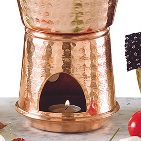 Saucepan for Sauce �14 x h17 cm - 0.8 lt, made of solid smooth copper, hand-tinned Traditional Line
