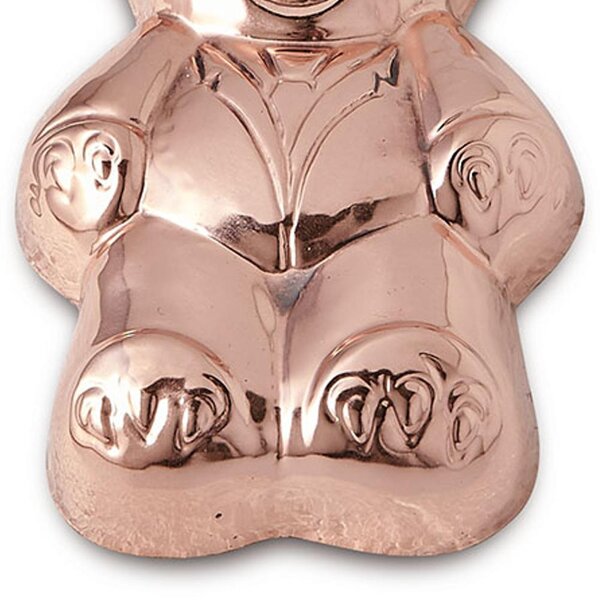 Hammered Copper Cake Mould ORSETTO 16x10xh2 cm with Hanging Hook