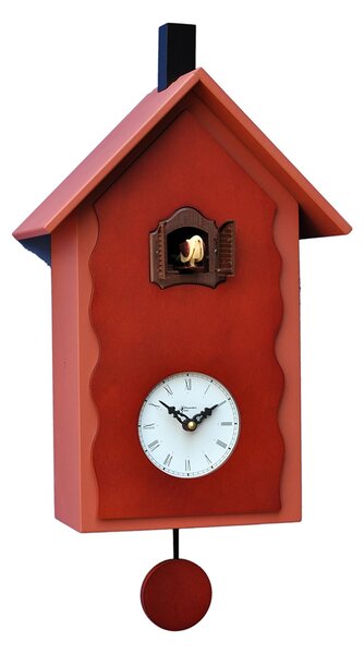 Cuckoo Clock with Pendulum Cuc� Lac 20x12xh40 cm with Lacquered Terracotta Case