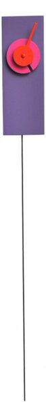 CUCCU' MINILOGICO Wall Clock in Lacquered MDF, Dimensions 7x4.5 x h20 cm, Pendulum Length 50 cm