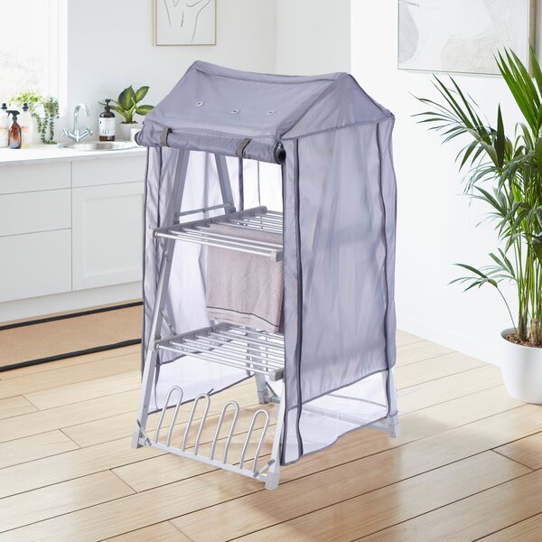 3 Tier A Frame Heated Airer Cover Grey