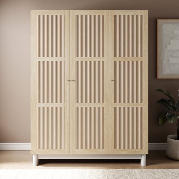 Maeva Triple Wardrobe, Light Oak Effect Light Oak