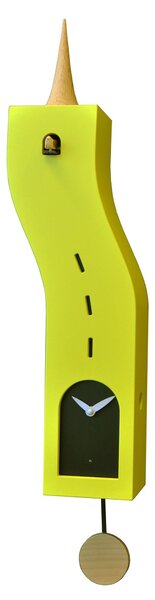 Pendulum Cuckoo Clock Stortolo 15x10xh57 cm Lacquered Case, Solid Beech Turned Cone