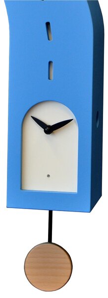 Pendulum Cuckoo Clock Stortolo 15x10xh57 cm Lacquered Case, Solid Turned Beech Cone