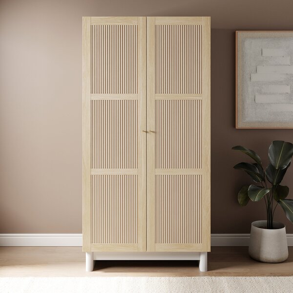 Maeva Double Wardrobe, Light Oak Effect Light Oak