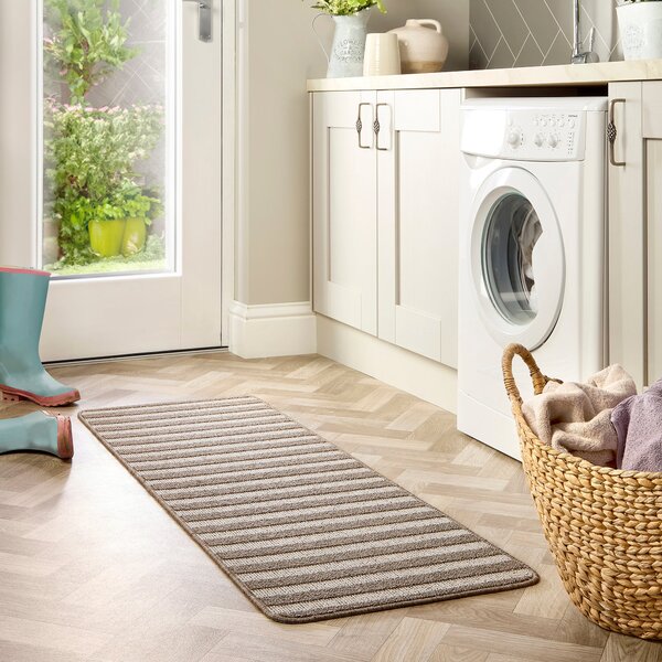 Marvel Boucle Wide Stripe Runner Natural