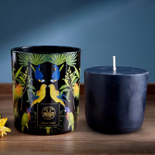 Majestic Tropics Birds Candle & Refill Set Navy (Blue)