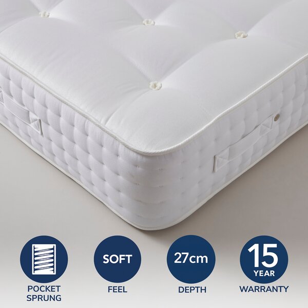 Hotel Ultra Soft 1000 Pocket Mattress White