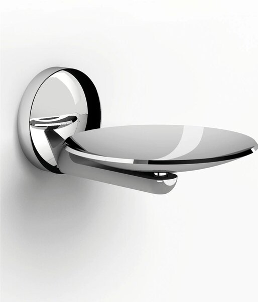 Suspended Chrome Soap Dish GRAND HOTEL 10x13.5xh5.5 cm with Acrylic Container