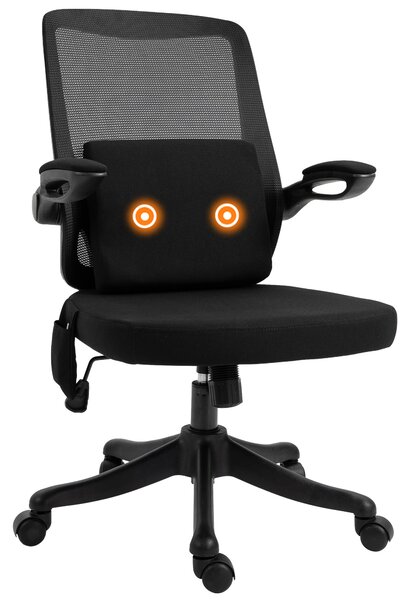 Vinsetto Office Chair 2-Point Massage Executive Ergonomic USB Power Mesh Design 360° Swivel with Lumbar Support, Black