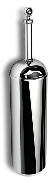 Freestanding or Wall-Mounted Stainless Steel Toothbrush Holder BRITISH 8x8xh36.8 cm Classic English Style Early 20th Century Shiny Stainless Steel Colour