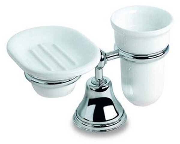 LIBERTY Free-Standing Soap Dish Holder in Various Finishes: Chrome, Antique Copper, Gold, Bronze