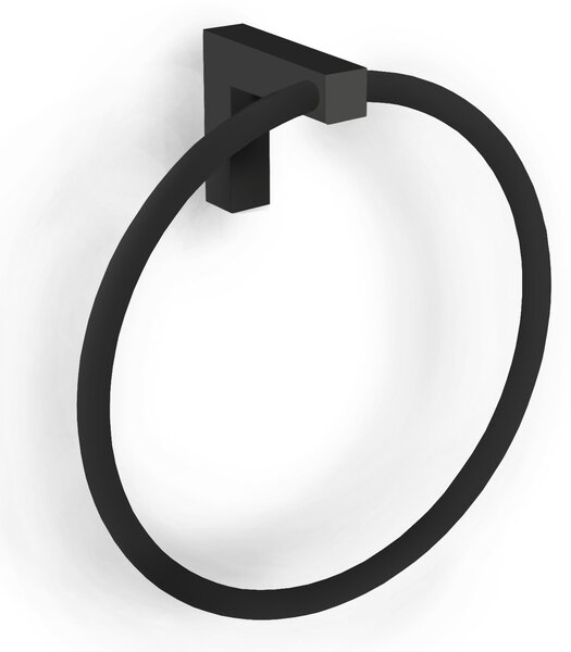 XONY Towel Ring in 304 Stainless Steel, Matte Black Finish, Dimensions 19.3x7xH19.3 cm, Made in Italy