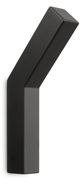XONY Wall Hook in 304 Stainless Steel, XONY Line, Dimensions 1.5x4.7xh10 cm, Matte Black Finish, Made in Italy, Name: XONY