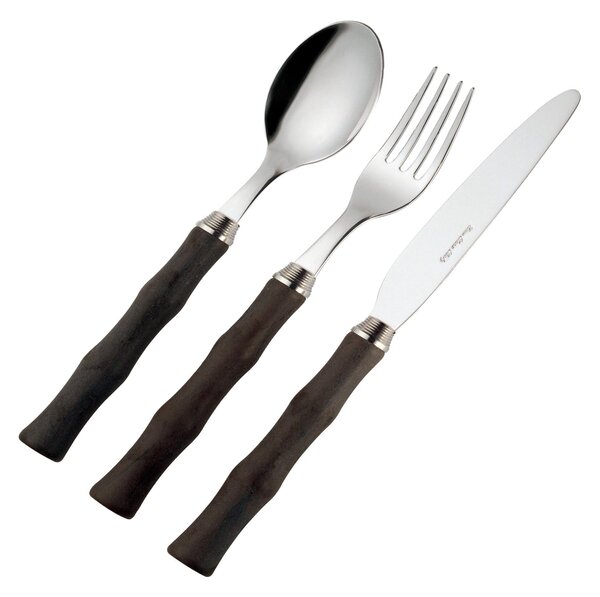 Coloured Cutlery Set 24 Pieces ACQUA in 18/10 Stainless Steel with Methacrylate Handle in Ethnic Packaging