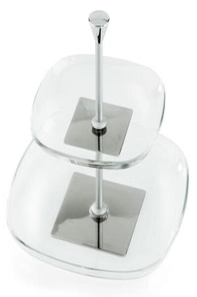 Unomille Two-Tier Sandblasted Steel Cutlery Stand h23 cm