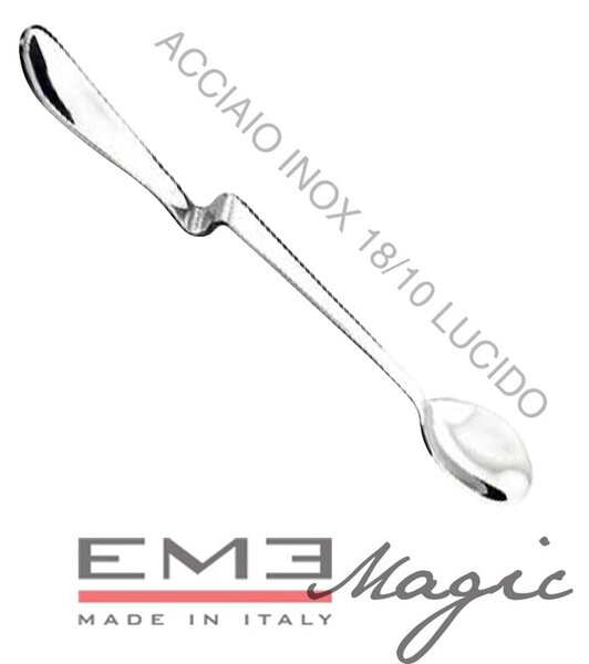 Magic Milk Drink Spoons 6 Pieces Length 190 mm for Mixing Juices, Cocktails and Latte Macchiato