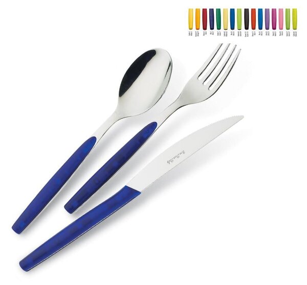 Coloured Cutlery Set 4 Pieces One Place Setting DREAM 1 Knife 1 Fork 1 Spoon 1 Teaspoon in 18/0 Stainless Steel (AISI430) Nickel Free