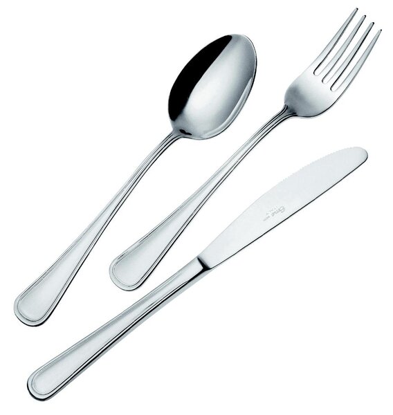 Galles Stainless Steel Cutlery Set 18/10 1 Knife 1 Fork 1 Spoon 1 Coffee Spoon Polished Mirror Finish 1810