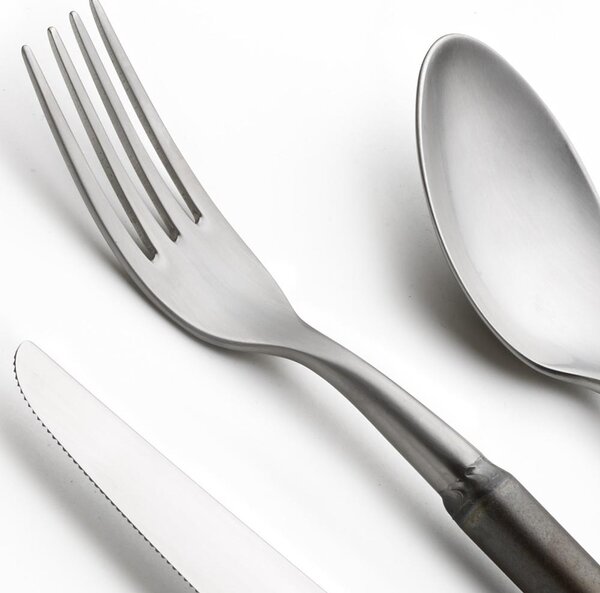 24-Piece FUOCO Line Cutlery Set in 18.10 Forged Steel with Gift Case