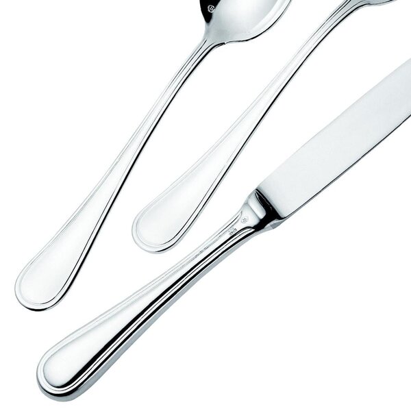 24-Piece IMPERO ARGENTATO Silver Plated Cutlery Set, 8 Microns Silver, 3 mm Thickness
