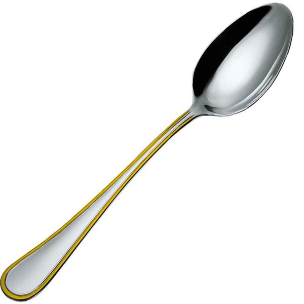 IMPERO ORO 24-piece Cutlery Set Stainless Steel 1810 Polished with Gold Decoration 2.5 mm Thickness in Gift Box EME