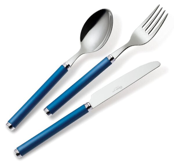 Colourful Cutlery Set 4 Pieces One Place Setting LINEA 1 Knife 1 Fork 1 Spoon 1 Teaspoon in Stainless Steel 18/10