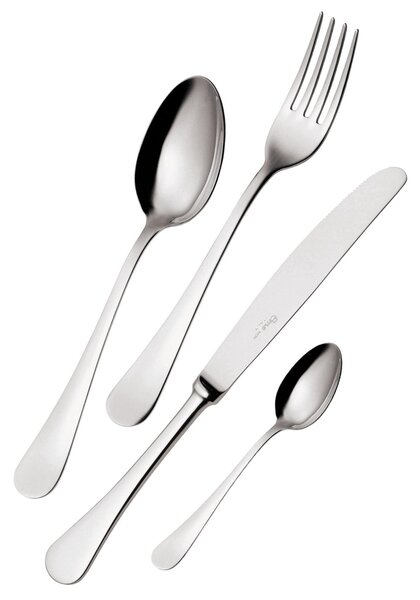 MILANO 24 Piece Cutlery Set in Polished Mirror Finish 18/10 Stainless Steel, 2.5 mm Thickness