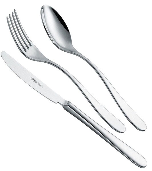 900 Novecento 24 Piece Stainless Steel 18/10 Mirror Polished 3.0 mm Thickness Cutlery Set in Gift Box EME