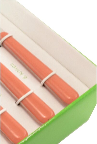 BRIO 24 Pieces Salmon Colour Cutlery Set Dishwasher Safe EME