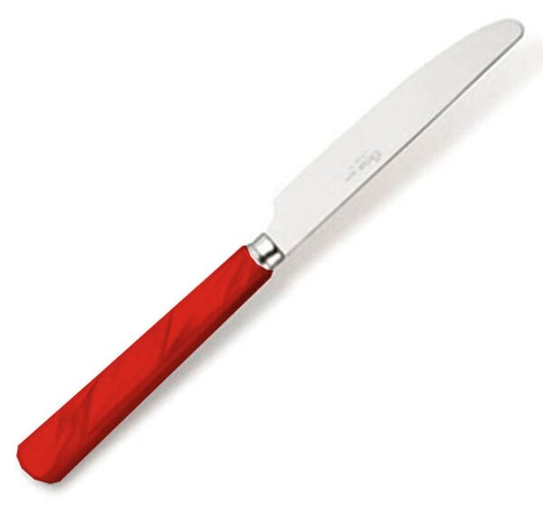 Stainless Steel 18/10 Cutlery Set 24 Pieces PERLA Red with Red Pearly Acrylic Handle Pearl rosso