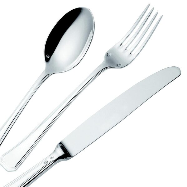 SAVOIA ARGENTATO Silver-Plated Cutlery Set 24 Pieces Stainless Steel Silver 25 Micron