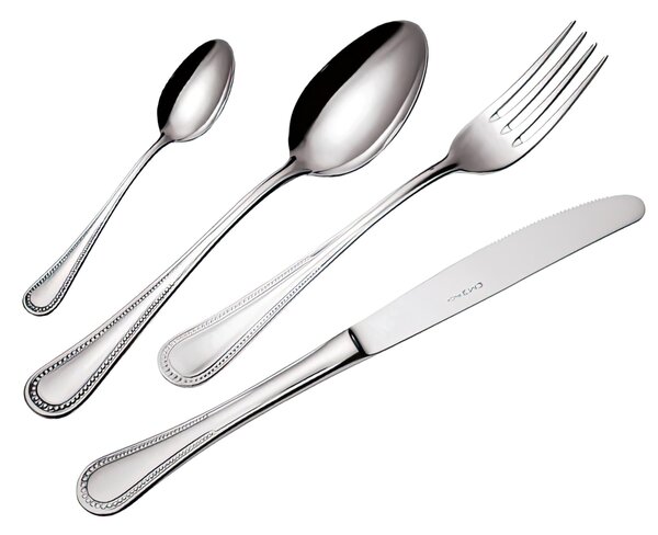 Privilege Cutlery Set 2.5 mm 1 Knife 1 Fork 1 Spoon 1 Coffee Spoon in 18/10 Mirror Polished Stainless Steel