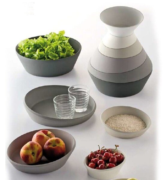 TOTEM EME Multi-Purpose Container for Storing and Consuming Hot and Cold Foods Made from Thermosetting Plastic Dimensions 28xh33.5 cm