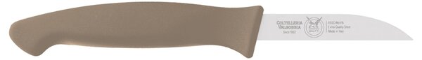 Kitchen Knife for Vegetables, Straight Sharp 8 cm in Dove Grey, Thermoplastic Rubber Handle