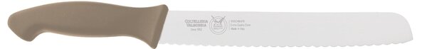 23 cm Taupe Bread Knife with Thermoplastic Rubber Handle