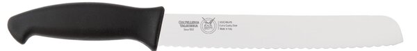 Bread Knife 23 cm, Black, Thermoplastic Rubber Handle