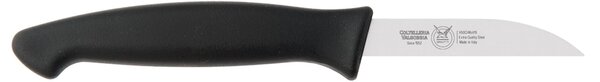 Kitchen Knife for Vegetables, Straight Sharp 8 cm, Black, Thermoplastic Rubber Handle