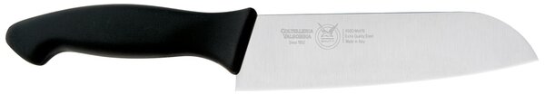 Santoku Knife 18 cm, Black Colour, Thermoplastic Rubber Handle