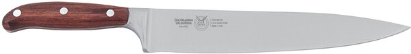 Forged Carving Knife with 24 cm Forged Blade in W.Nr.1.4116 Steel, Ash Wood Handle, forgiati