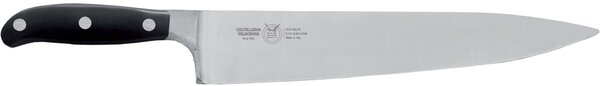 Forged Chef's Carving Knife with 31 cm W.Nr.1.4116 Steel Blade, Black Forged Handle, Acetal Resin Handle and Stainless Steel Rivets - forgiati