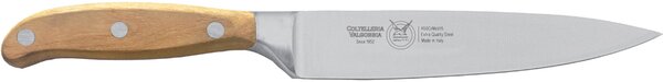 Kitchen Knife or Forged Blade in W.Nr.1.4116 Steel 16 cm, Ash Wood Handle, Handle in Ash Wood Essence, Forgiati