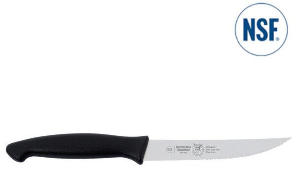 Serrated Steak Knife with Sharp Point, Ergonomic Handle, 40 cm, Perfect Cuts, Germicidal, Dishwasher Safe - Ristorazione