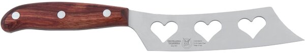 Soft Cheese Knife with Forged Blade in W.Nr.1.4116 Steel 29 cm and Dark Mahogany Wood Handle