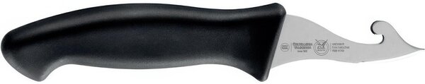Professional Accessory Used for Oyster Opening, 20 cm Stainless Steel, Polished Blade and Black Handle